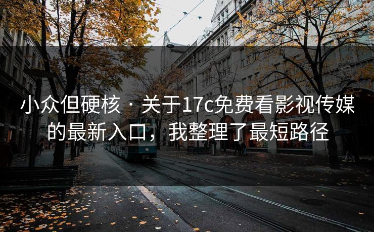 小众但硬核 · 关于17c免费看影视传媒的最新入口，我整理了最短路径